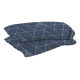 TAIE DOREILLER x1 (73x51)- Geo Navy - DUVALAY