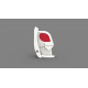EMBOUT BAN. FRON. DROIT F45L BLANC