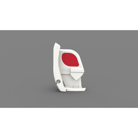 EMBOUT BAN. FRON. DROIT F45L BLANC