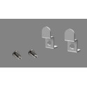 PLAQUETTE + VIS POUR SUPPORT BAR 2 PIECES