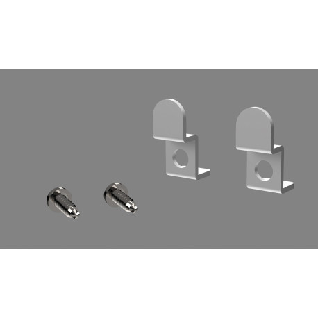PLAQUETTE + VIS POUR SUPPORT BAR 2 PIECES