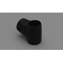 RACCORD A T GAUCHE NOIR CARRY BIKE PRO