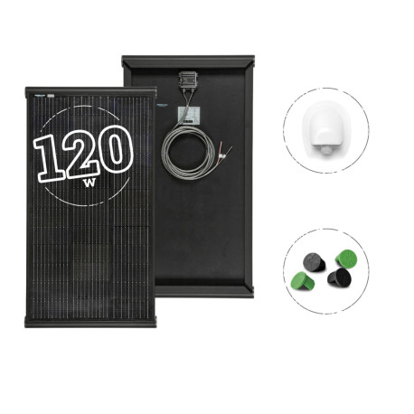 PANNEAU SOLAIRE MONOCRISTALLIN 120 W 1060 X 592 X 55 MM BLACK BOOST