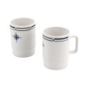 GOBELET EMPILABLES 2 PCS DESIGN COMPASS