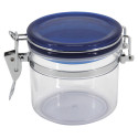 POT HERMETIQUE ROND TRANSP. 0.8L COUVER. BLEU