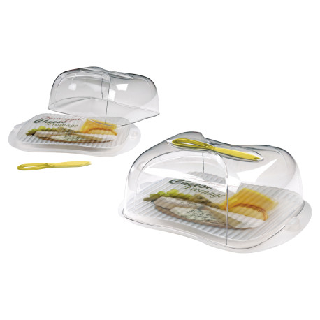 BOITE A FROMAGE DECORE AVEC COUTEAU
