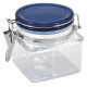 P0T HERMETIQUE CARRE 0.8L COUVERCLE BLEU