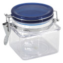 P0T HERMETIQUE CARRE 0.8L COUVERCLE BLEU