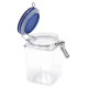 POT HERMETIQUE CARRE 1.4L COUVERCLE BLEU