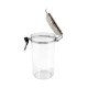 POT HERMETIQUE ROND TRANSP. 1.4L COUVER. CAFE