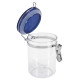 POT HERMETIQUE ROND TRANSP. 1L COUVER. BLEU