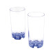 VERRE A EAU SET DE 2 PCS BLEU