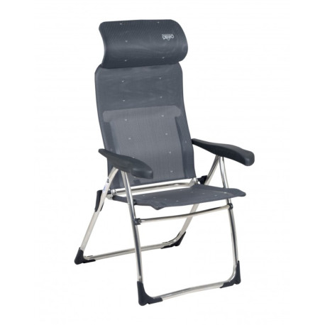 FAUTEUIL CLASSIC ERGONOMIC AVEC APPUI-TETE GRIS CRESPO