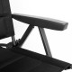 FAUTEUIL MATELASSE NOIR SKYE 3D