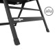 FAUTEUIL MATELASSE NOIR SKYE 3D