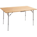 TABLE CAMPING S PLIANTE PLATEAU BAMBOU 80x60x49/58/70 CM