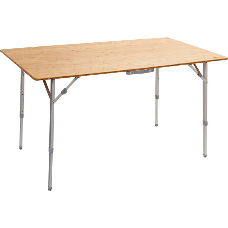 TABLE CAMPING S PLIANTE PLATEAU BAMBOU 80x60x49/58/70 CM