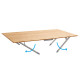 TABLE CAMPING S PLIANTE PLATEAU BAMBOU 80x60x49/58/70 CM