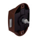 SERRURE PUSH-LOCK 3 POINTS MARRON UTILISABLE DUN COTE