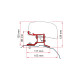 KIT ADAPTATEUR FORD CUSTOM F40VAN CONDUITE A DROITE
