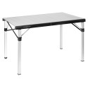 TABLE TITANIUM QUADRA COMPACK 4 ALU ENROULABLE A LATTES 120,5 X 70 X 72 CM BRUNNER