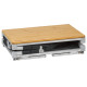 MEUBLE DE CUISINE CUBE AZABACHE 2 ETAGERES PARE-FEU AVEC PIEDS NOIR BRUNNER