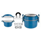 POPOTE CAREZZA MAGNET Ø 22 CM BLEU 7 PIECES BRUNNER