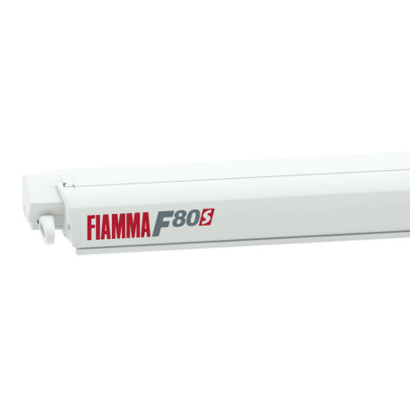 STORE F80S 3.70 M BOITIER BLANC TOILE GRISE FIAMMA