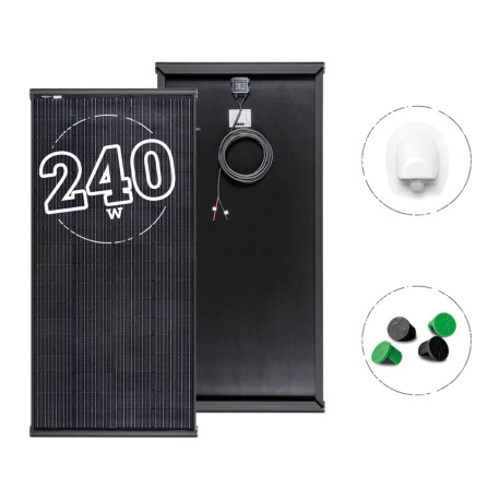PANNEAU SOLAIRE MONOCRISTALLIN 240 W 1618X 770 X 55 MM BLACK BOOST