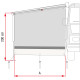 PAROI LATÉRALE SUN VIEW SIDE VAN F43VAN EXTÉRIEUR 250 - FIAMMA
