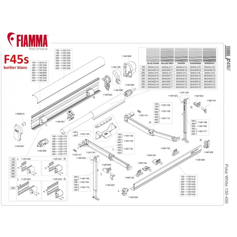 Fiamma Staffa Interna Destra Per Tenda F45s 425 / 450