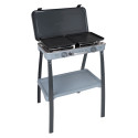 RECHAUD A GAZ DOUBLE AVEC PIEDS DEVIL KOOKMASTER 30mBAR NOIR GRIS BRUNNER
