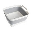 BASSINE PLIABLE CARRE TANQ FOLD-AWAY GRIS BLANC 9 L BRUNNER