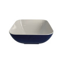 SALADIER SEATRIP 25X25 CM CARRE BLANC/BLEU