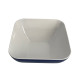 SALADIER SEATRIP 25X25 CM CARRE BLANC/BLEU