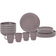 PACK VAISSELLE LUNCH BOX DOLOMIT ROSE 16 PIECES STONE TOUCH ANTIGLISSE BRUNNER