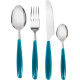 SET DE COUVERTS 16 PIECES SAPORA TURQUOISE - BRUNNER