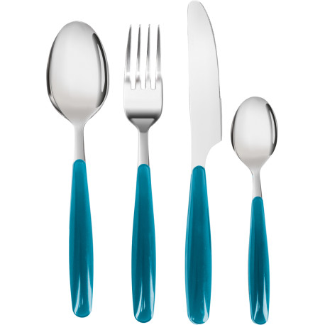SET DE COUVERTS 16 PIECES SAPORA TURQUOISE - BRUNNER
