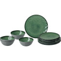 PACK VAISSELLE MIDDAY VENETIAN SEA GREEN 12 PIECES MELAMINE ANTIGLISSE BRUNNER