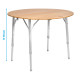 TABLE CAMPERKING RONDE PLIANTE BAMBOU Ø 90 x 49/58/70 CM - BRUNNER