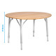 TABLE CAMPERKING RONDE PLIANTE BAMBOU Ø 90 x 49/58/70 CM - BRUNNER