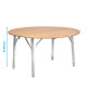 TABLE CAMPERKING RONDE PLIANTE BAMBOU Ø 90 x 49/58/70 CM - BRUNNER
