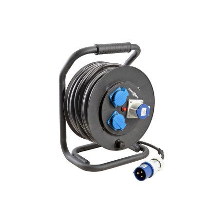 RALLONGE 25 M AVEC DEVIDOIR DRUMMER RUBBER 3 x 2.5 BRUNNER