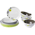 PACK VAISSELLE MIDDAY SPACE 12 PIECES MELAMINE ANTIGLISSE BRUNNER