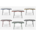 TABLE COMPACT KERAMA ROUGE 100x81x50/68 CM