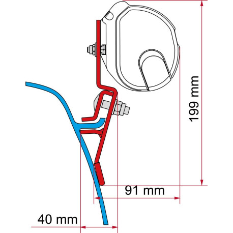 KIT VW T3 / T3 LIFT ROOF POUR F35 DEEP BLACK