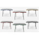 TABLE COMPACT KERAMA JAUNE 100x81x50/68 CM