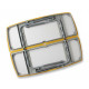 TABLE COMPACT KERAMA JAUNE 100x81x50/68 CM