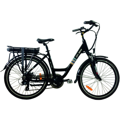 VELO ELECTRIQUE EZA CITY ROAD 10.4 Ah - 26 POUCES NOIR