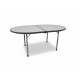 TABLE HAWAI GRIS 128x90x52/68 CM